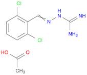 Hydrazinecarboximidamide, 2-[(2,6-dichlorophenyl)methylene]-, acetate (1:1)