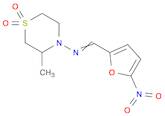 4-Thiomorpholinamine, 3-methyl-N-[(5-nitro-2-furanyl)methylene]-, 1,1-dioxide