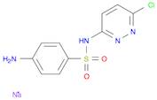 Benzenesulfonamide, 4-amino-N-(6-chloro-3-pyridazinyl)-, sodium salt (1:1)