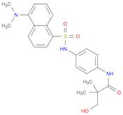 Propanamide, N-[4-[[[5-(dimethylamino)-1-naphthalenyl]sulfonyl]amino]phenyl]-2-(hydroxymethyl)-2-methyl-