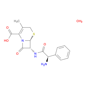 5-Thia-1-azabicyclo[4.2.0]oct-2-ene-2-carboxylic acid, 7-[[(2R)-2-amino-2-phenylacetyl]amino]-3-methyl-8-oxo-, hydrate (1:1), (6R,7R)-