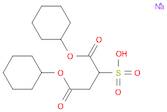 Butanedioic acid, 2-sulfo-, 1,4-dicyclohexyl ester, sodium salt (1:1)