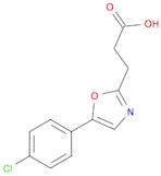 2-Oxazolepropanoic acid, 5-(4-chlorophenyl)-