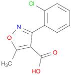 4-Isoxazolecarboxylic acid, 3-(2-chlorophenyl)-5-methyl-