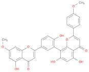 4H-1-Benzopyran-4-one, 5,7-dihydroxy-8-[2-hydroxy-5-(5-hydroxy-7-methoxy-4-oxo-4H-1-benzopyran-2-yl)phenyl]-2-(4-methoxyphenyl)-