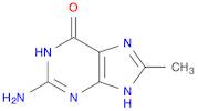 6H-Purin-6-one, 2-amino-1,9-dihydro-8-methyl-