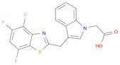 1H-Indole-1-acetic acid, 3-[(4,5,7-trifluoro-2-benzothiazolyl)methyl]-