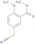 Benzoic acid, 5-(cyanomethyl)-2-methoxy-, methyl ester