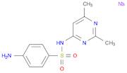 Benzenesulfonamide, 4-amino-N-(2,6-dimethyl-4-pyrimidinyl)-, sodium salt (1:1)
