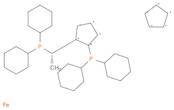 Ferrocene, 1-(dicyclohexylphosphino)-2-[(1S)-1-(dicyclohexylphosphino)ethyl]-, (1S)-