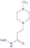 1-Piperazinepropanoic acid, 4-methyl-, hydrazide