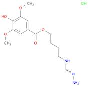 Benzoic acid, 4-hydroxy-3,5-dimethoxy-, 4-[(aminoiminomethyl)amino]butyl ester, hydrochloride (1:1)