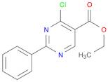 5-Pyrimidinecarboxylic acid, 4-chloro-2-phenyl-, ethyl ester