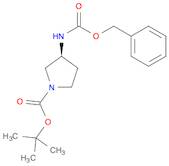 1-Pyrrolidinecarboxylic acid, 3-[[(phenylmethoxy)carbonyl]amino]-, 1,1-dimethylethyl ester, (3S)-