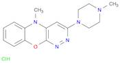 5H-Pyridazino[3,4-b][1,4]benzoxazine, 5-methyl-3-(4-methyl-1-piperazinyl)-, hydrochloride (1:2)