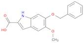 1H-Indole-2-carboxylic acid, 5-methoxy-6-(phenylmethoxy)-
