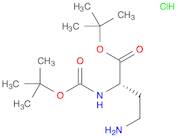 Butanoic acid, 4-amino-2-[[(1,1-dimethylethoxy)carbonyl]amino]-, 1,1-dimethylethyl ester, hydrochloride (1:1), (2S)-