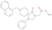 1,3,8-Triazaspiro[4.5]decane-3-acetic acid, 8-(1-naphthalenylmethyl)-4-oxo-1-phenyl-, methyl ester