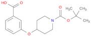1-Piperidinecarboxylic acid, 4-(3-carboxyphenoxy)-, 1-(1,1-dimethylethyl) ester