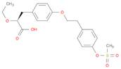 Benzenepropanoic acid, α-ethoxy-4-[2-[4-[(methylsulfonyl)oxy]phenyl]ethoxy]-, (αS)-