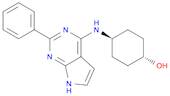 Cyclohexanol, 4-[(2-phenyl-7H-pyrrolo[2,3-d]pyrimidin-4-yl)amino]-, trans-