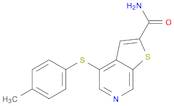 Thieno[2,3-c]pyridine-2-carboxamide, 4-[(4-methylphenyl)thio]-