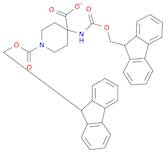 1,4-Piperidinedicarboxylic acid, 4-[[(9H-fluoren-9-ylmethoxy)carbonyl]amino]-, 1-(9H-fluoren-9-ylmethyl) ester