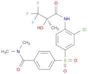 Benzamide, 4-[[3-chloro-4-[[(2R)-3,3,3-trifluoro-2-hydroxy-2-methyl-1-oxopropyl]amino]phenyl]sulfonyl]-N,N-dimethyl-