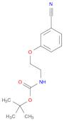 Carbamic acid, [2-(3-cyanophenoxy)ethyl]-, 1,1-dimethylethyl ester (9CI)