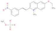 Quinolinium, 6-ethoxy-1-methyl-2-[2-(3-nitrophenyl)ethenyl]-, methyl sulfate (1:1)