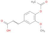 2-Propenoic acid, 3-[4-(acetyloxy)-3-methoxyphenyl]-