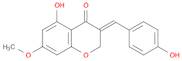 4H-1-Benzopyran-4-one, 2,3-dihydro-5-hydroxy-3-[(4-hydroxyphenyl)methylene]-7-methoxy-, (3E)-