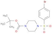 1-Piperazinecarboxylic acid, 4-[(4-bromophenyl)sulfonyl]-, 1,1-dimethylethyl ester
