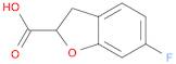 2-Benzofurancarboxylic acid, 6-fluoro-2,3-dihydro-