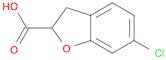 2-Benzofurancarboxylic acid, 6-chloro-2,3-dihydro-