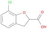 2-Benzofurancarboxylic acid, 7-chloro-2,3-dihydro-