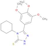 3H-1,2,4-Triazole-3-thione, 4-cyclohexyl-2,4-dihydro-5-(3,4,5-trimethoxyphenyl)-