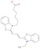 Benzoxazolium, 2-[3-[3-(5-carboxypentyl)-2(3H)-benzoxazolylidene]-1-propen-1-yl]-3-ethyl-, inner salt