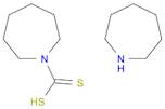 1H-Azepine-1-carbodithioic acid, hexahydro-, compd. with hexahydro-1H-azepine (1:1)