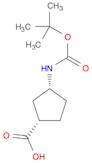 Cyclopentanecarboxylic acid, 3-[[(1,1-dimethylethoxy)carbonyl]amino]-, (1S,3R)-