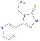 3H-1,2,4-Triazole-3-thione, 4-ethyl-2,4-dihydro-5-(3-pyridinyl)-