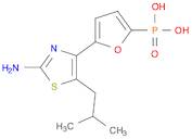 Phosphonic acid, P-[5-[2-amino-5-(2-methylpropyl)-4-thiazolyl]-2-furanyl]-