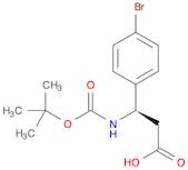 Benzenepropanoic acid, 4-bromo-β-[[(1,1-dimethylethoxy)carbonyl]amino]-, (βR)-