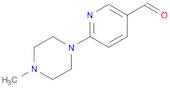 3-Pyridinecarboxaldehyde, 6-(4-methyl-1-piperazinyl)-