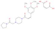 2-Propen-1-one, 1-[4-[2-oxo-2-(1-pyrrolidinyl)ethyl]-1-piperazinyl]-3-(3,4,5-trimethoxyphenyl)-, (2Z)-2-butenedioate (1:1)