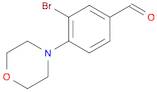 Benzaldehyde, 3-bromo-4-(4-morpholinyl)-
