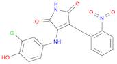 1H-Pyrrole-2,5-dione, 3-[(3-chloro-4-hydroxyphenyl)amino]-4-(2-nitrophenyl)-