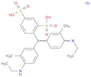 1,3-Benzenedisulfonic acid, 4-[[4-(ethylamino)-3-methylphenyl][4-(ethylimino)-3-methyl-2,5-cyclohexadien-1-ylidene]methyl]-, sodium salt (1:1)