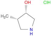 3-Pyrrolidinol, 4-methyl-, hydrochloride (1:1), (3R,4R)-rel-