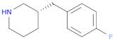 PIPERIDINE, 3-[(4-FLUOROPHENYL)METHYL]-, (3S)-